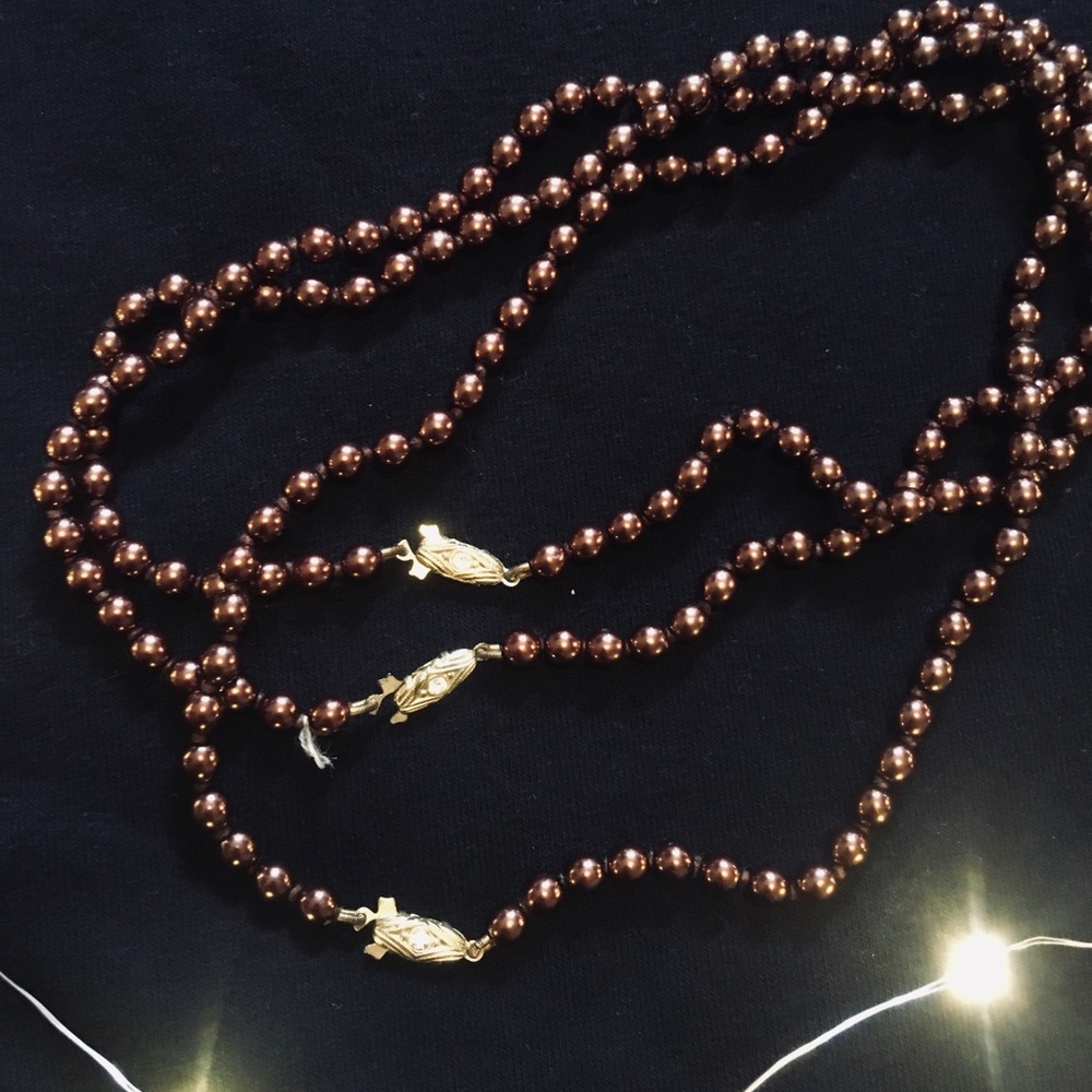 Set of 3 brown bracelets! 🌸